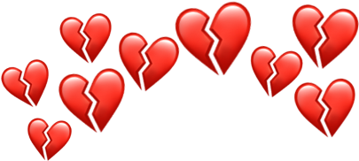 Emoji Iphoneemoji Heart Hearts Heartbroken Heartsbroken - Heart Clipart (1024x1024), Png Download