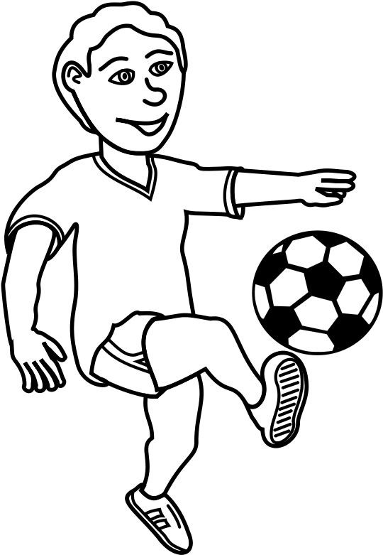 Football Player Clip Art - Soccer Ball Clip Art - Png Download (600x800), Png Download