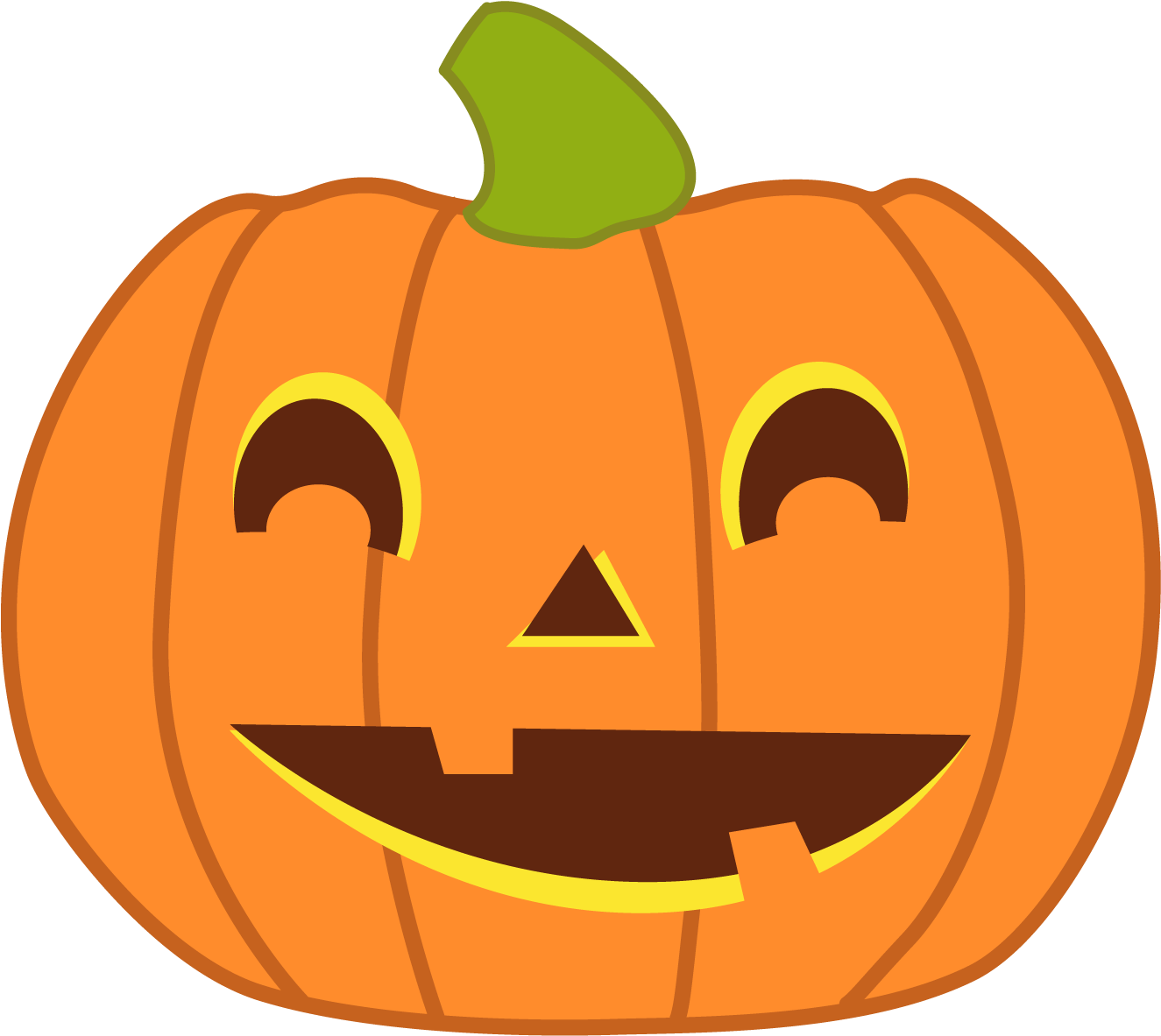 Cute Halloween Pumpkin Clipart - Cute Halloween Pumpkin Png Transparent Png (1616x2144), Png Download