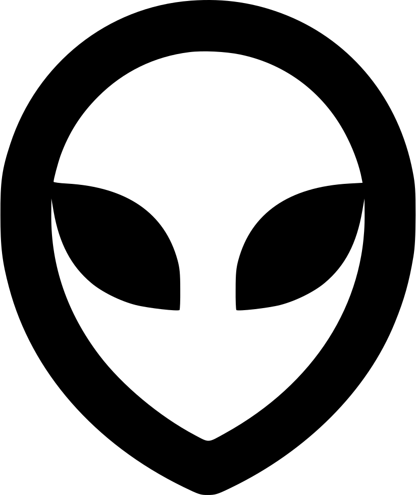 Alien Head Comments - Volante De Camion Vector Clipart (824x980), Png Download