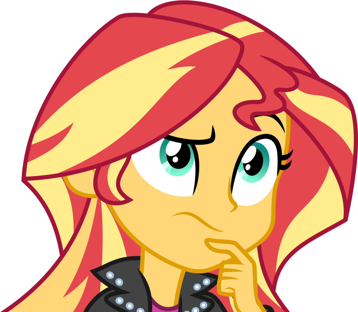 Thought Clip Art Thinking Woman Source - Equestria Girls 3 Sunset Shimmer - Png Download (1183x1024), Png Download
