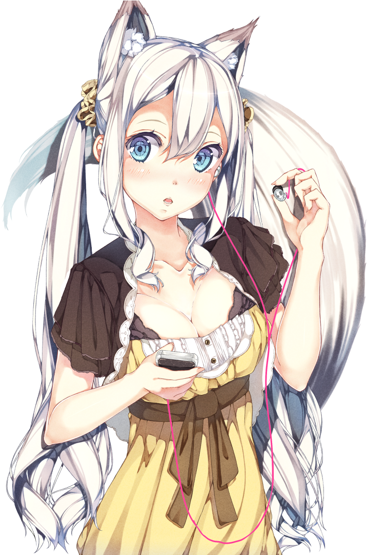 Anime Neko Girl - Anime Female Wolf Girl Clipart (765x1080), Png Download