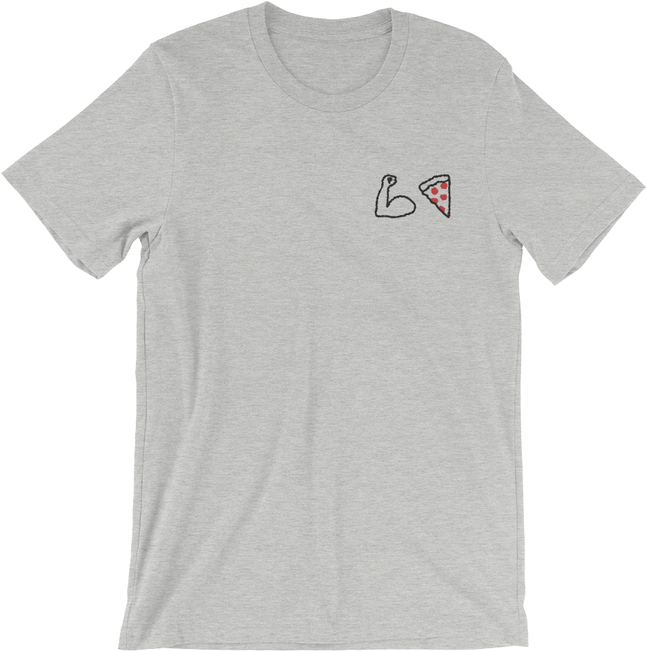 T Shirt Pizza Embroidered Clipart (1000x1000), Png Download