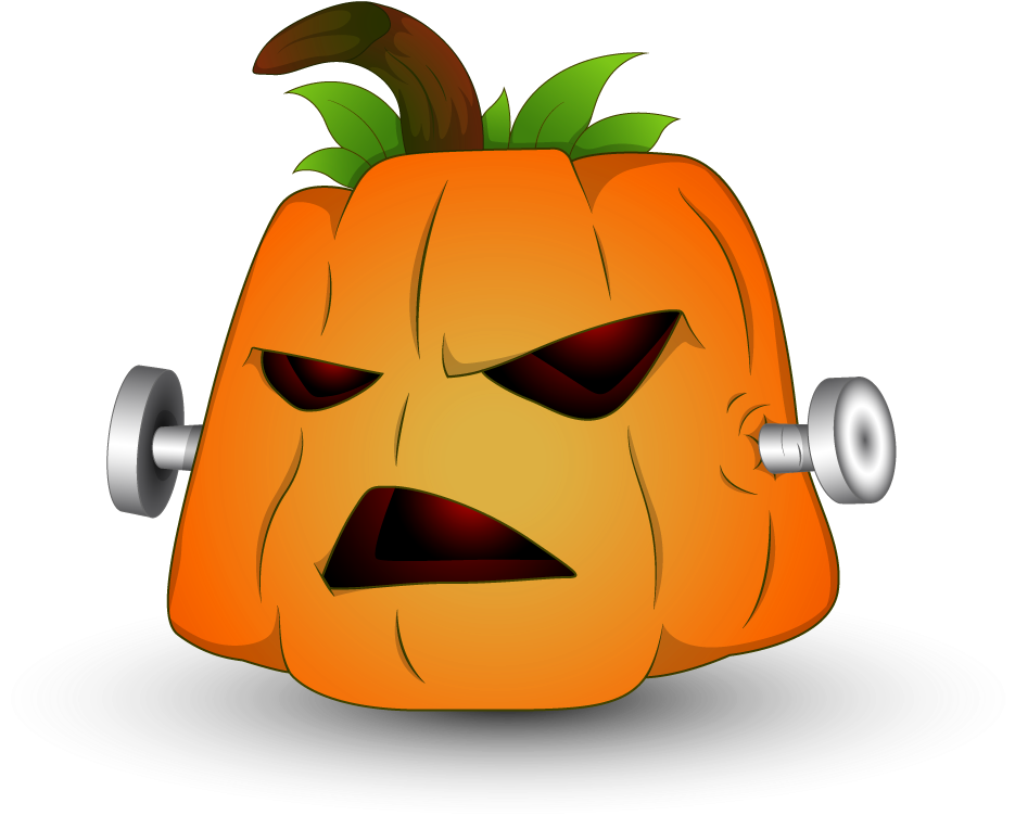 Halloween Frankenshtain Pumpkin Png Picture - Pumpkin Clipart (973x799), Png Download