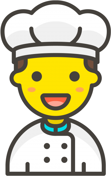 Chef Man Emoji - Transparent Emoji Chef Clipart (866x650), Png Download