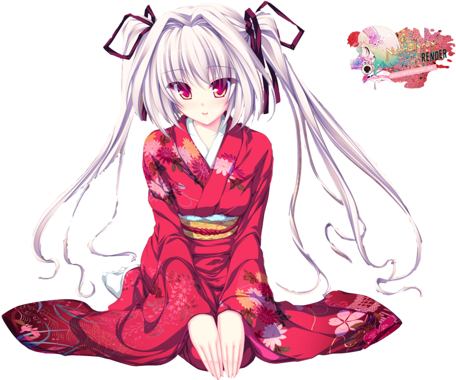 3 Kb, Desk, Af/46 - Anime Girl Png Yukata Clipart (1024x768), Png Download