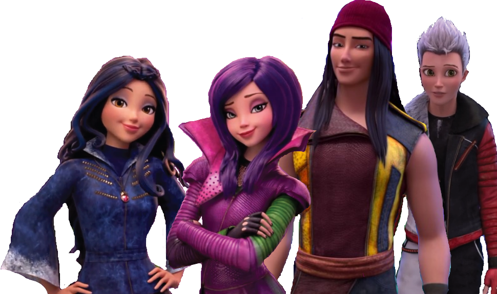Descendants Png - Descendants Wicked World Mal And Evie Clipart (970x575), Png Download