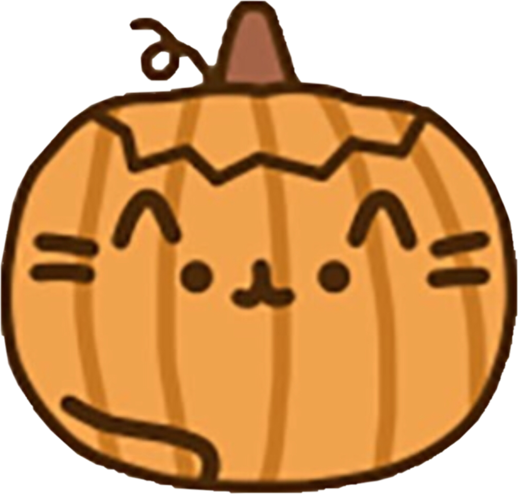 Pusheen Pumpkin Noedits Cute I Will Obviously Use Pushe - Pumpkin Carving Ideas Pusheen Clipart (1024x977), Png Download