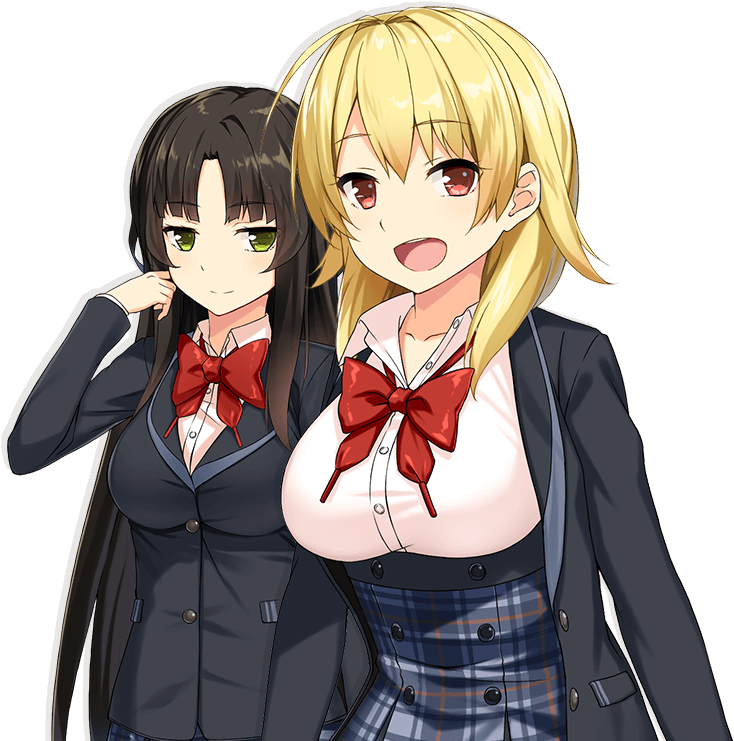 Akari&enju - Ntt Solmare Ninja Girls Clipart (814x740), Png Download