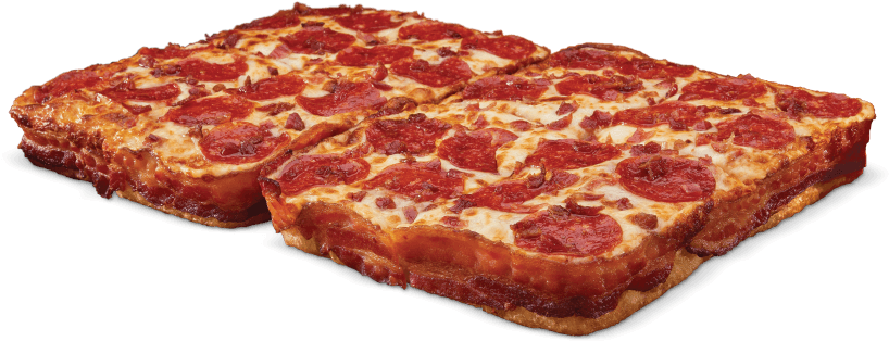 Bacon Wrapped Deep Deep Dish Pizza Clipart (900x429), Png Download