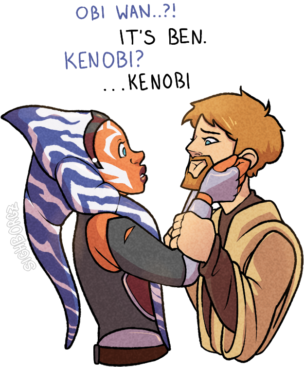 A Short Star Wars Meta Post - Obi Wan And Ahsoka Fanfiction Romance Clipart (753x867), Png Download