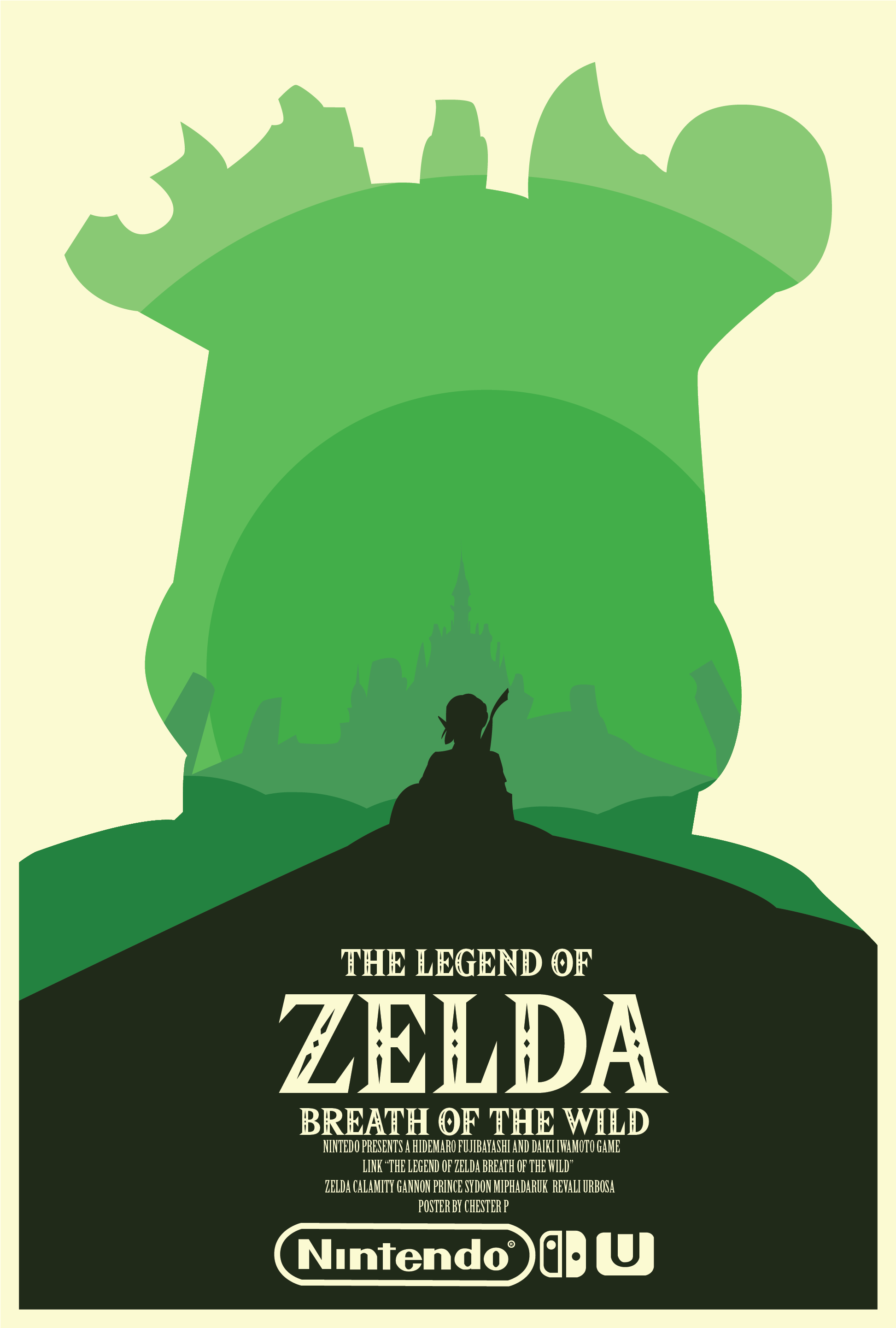 Fan Arta Botw Movie Poster I Made - Legend Of Zelda Poster Botw Clipart (4090x2975), Png Download