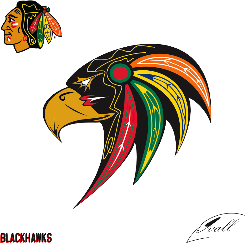 Mike Ival Blackhawks Logo - Blackhawks Not Racist Logo Clipart (813x804), Png Download