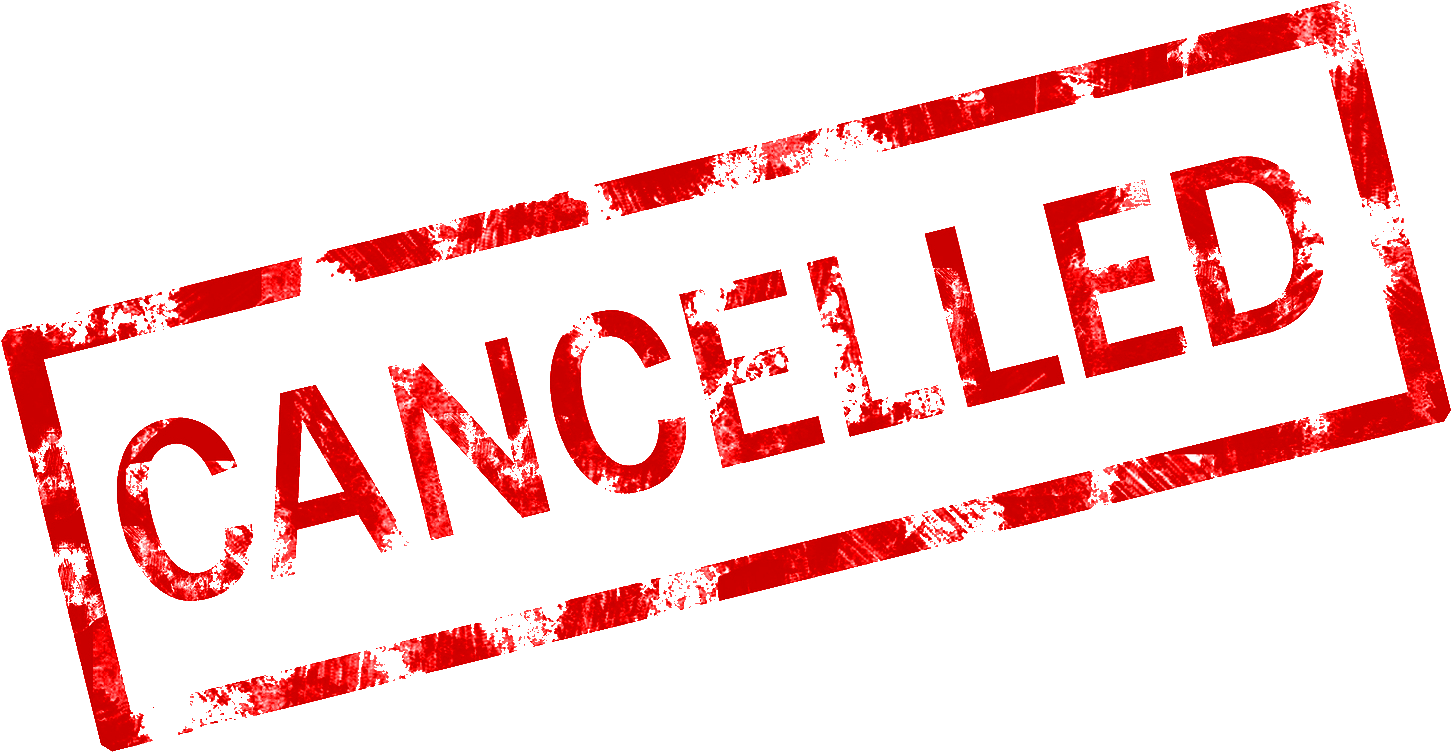 Cancelled Png - Event Cancelled Clipart (1600x1067), Png Download