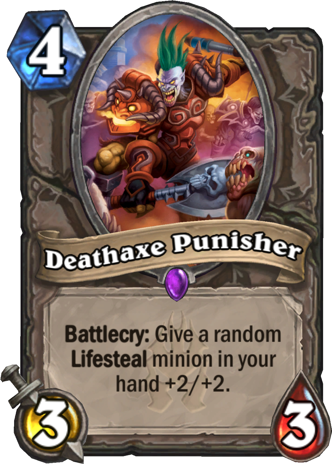 Enus Deathaxepunisher - New Hearthstone Cards Boomsday Clipart (2000x2000), Png Download