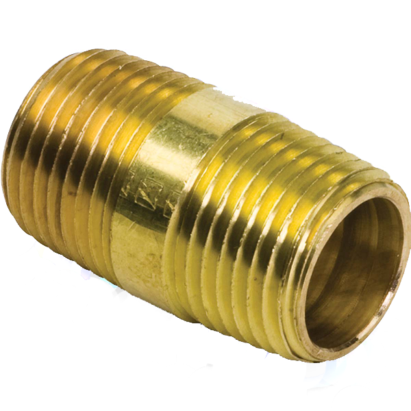 3/4″ Brass Nipple Ih-ba122b12 - Brass Clipart (600x600), Png Download