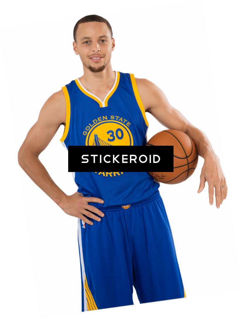 Stephen Curry Standing With Ball Clipart (827x1087), Png Download