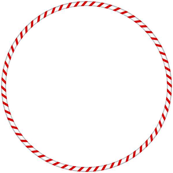 Png Transparent Library Christmas Png Candy Cane Spearmint - Christmas Frame Round Png Clipart (600x600), Png Download