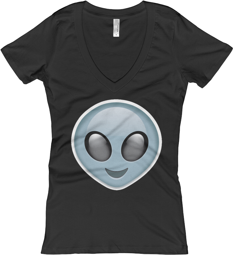 Women's Emoji V Neck - Spine T Shirt Clipart (1000x1000), Png Download