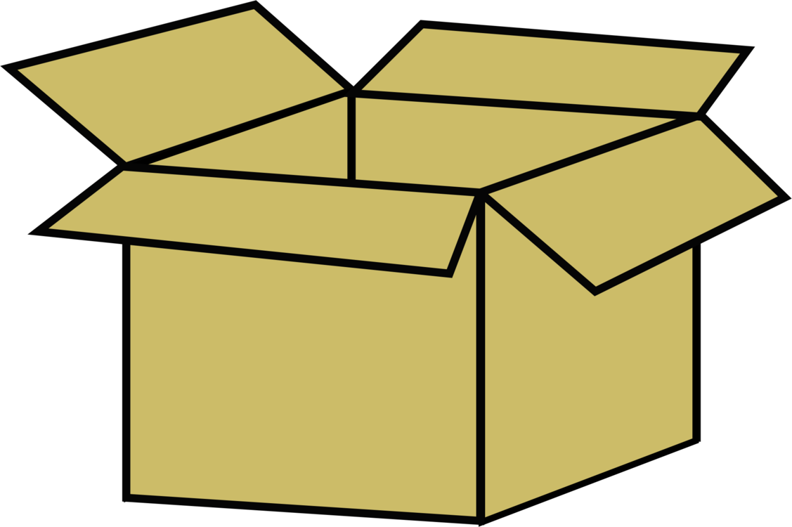 Cardboard Box Computer Icons Drawing - Clip Art Of Box - Png Download (1127x750), Png Download
