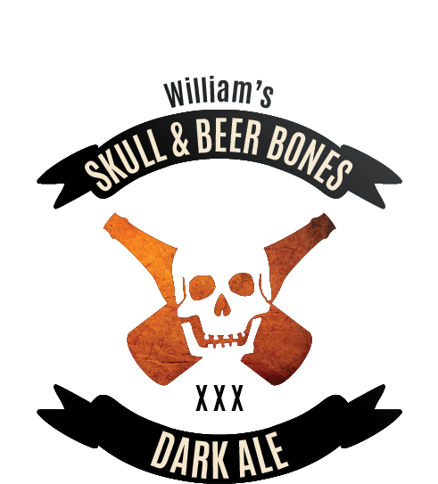 Skull And Beer Clipart (490x677), Png Download
