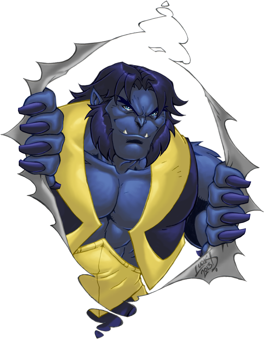 Marvel Beast Png , Png Download Clipart (1014x1304), Png Download