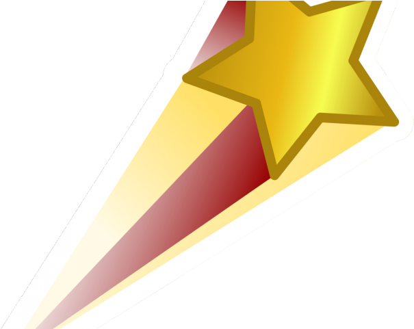 Shooting Star Clipart Estrella Fugaz - Clip Art Transparent Shooting Stars - Png Download (640x480), Png Download