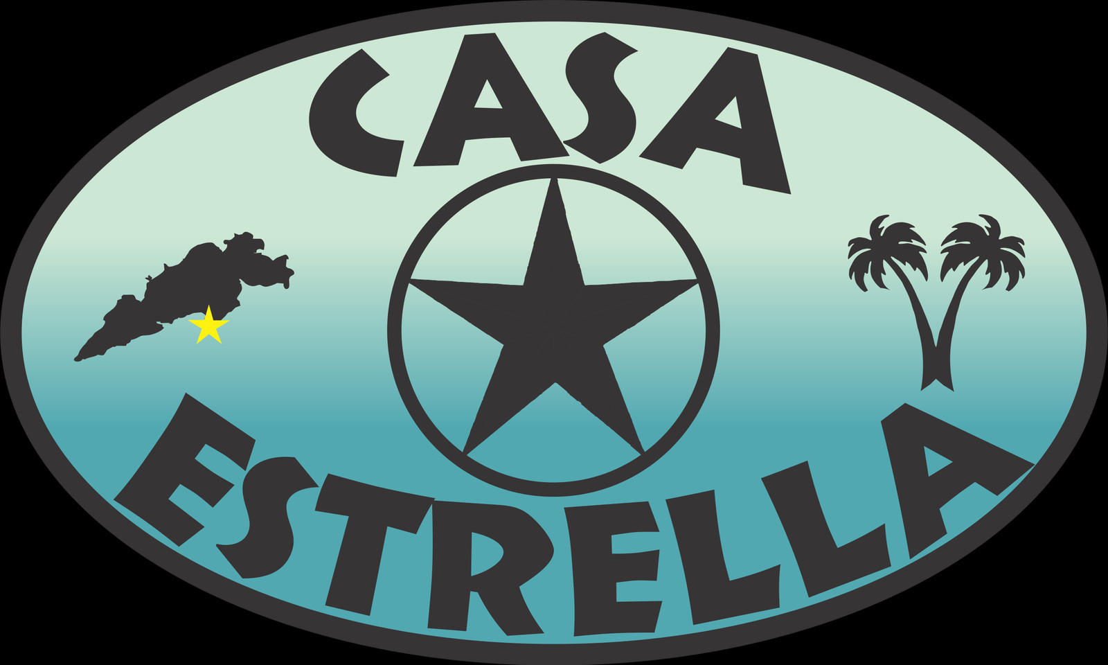 Casa Estrella - Palm Trees Clip Art - Png Download (1600x960), Png Download