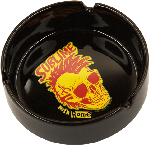 Skull Logo Black Ashtray - Badge Clipart (500x682), Png Download