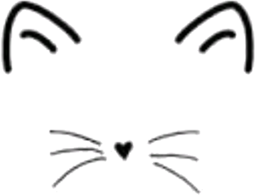 Mew Sticker - Simple Tumblr Drawings Cat Clipart (1024x1492), Png Download
