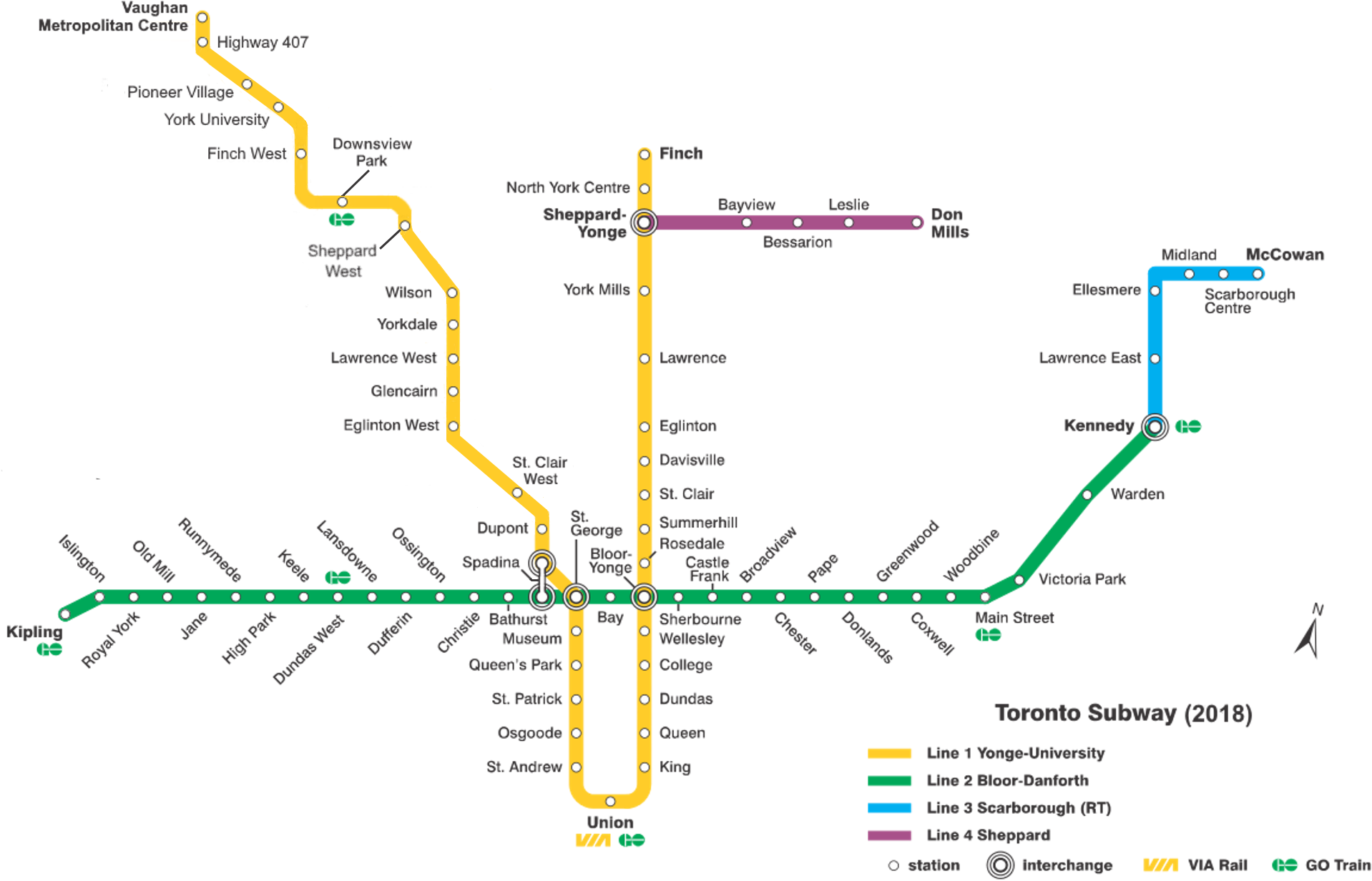 Ttc Subway Map 2018 Ttc Subway Map 2025 Clipart Large Size Png