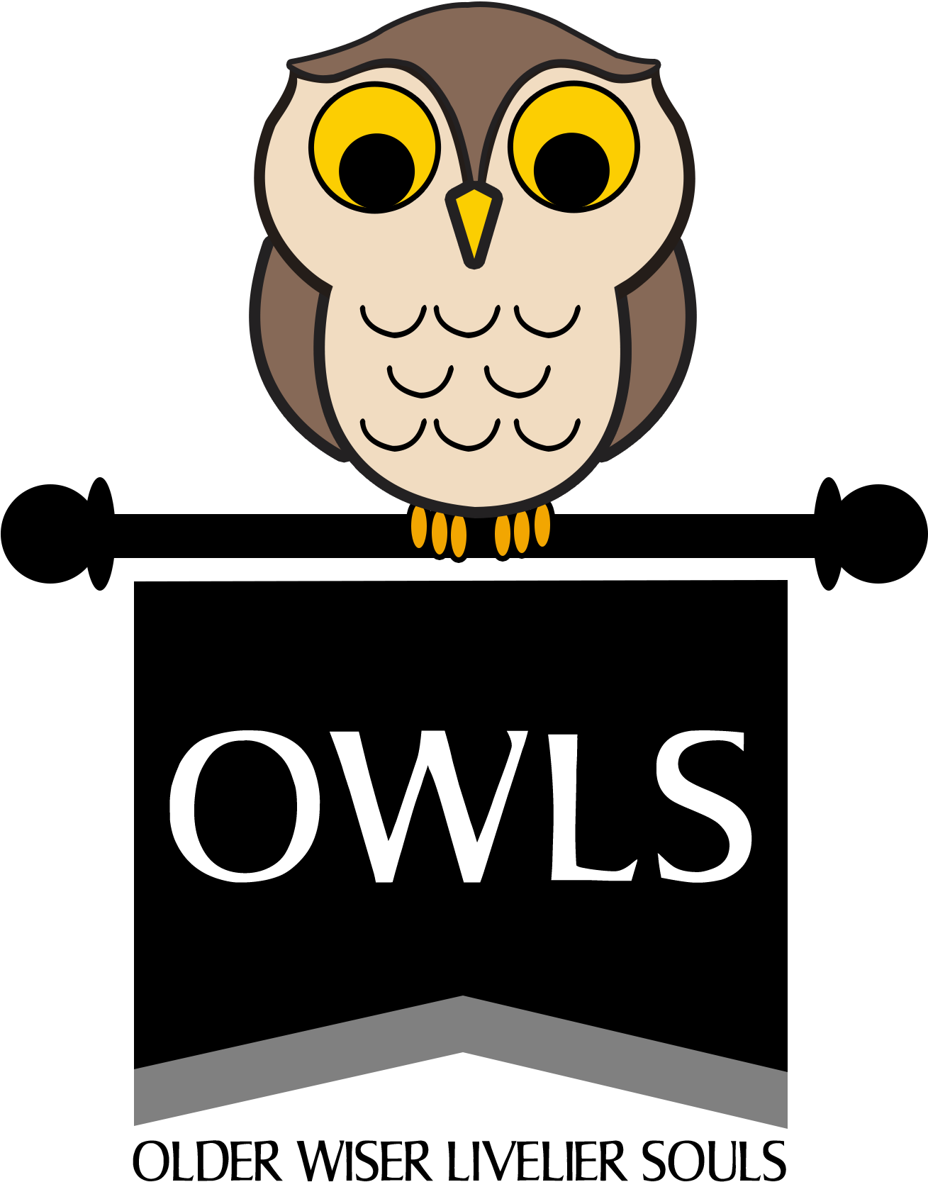 Owls Logo Mew - Cartoon Clipart (1465x1752), Png Download