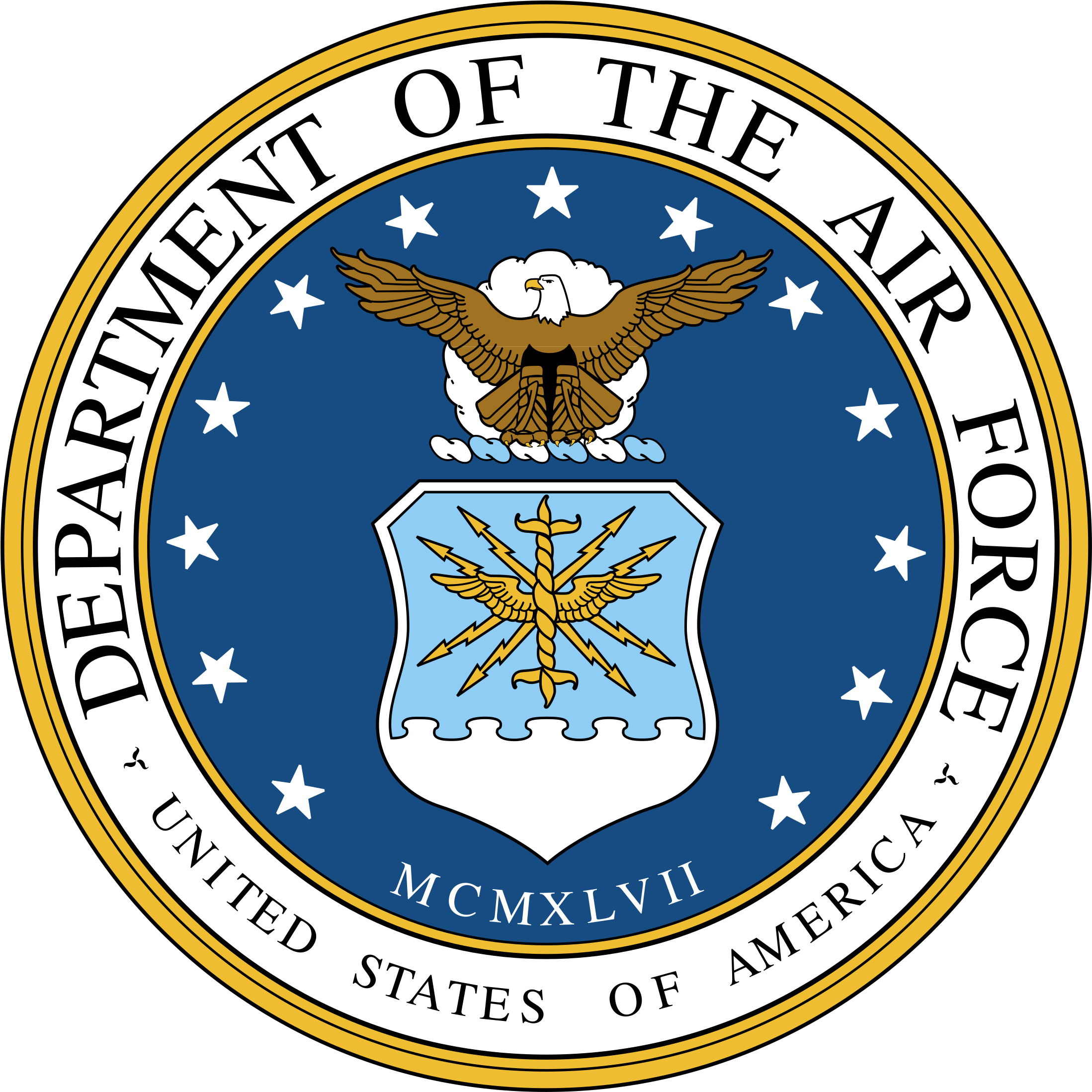 Department Of The Air Force Logo Png Transparent - Seal Of The Air Force Clipart (2400x2400), Png Download