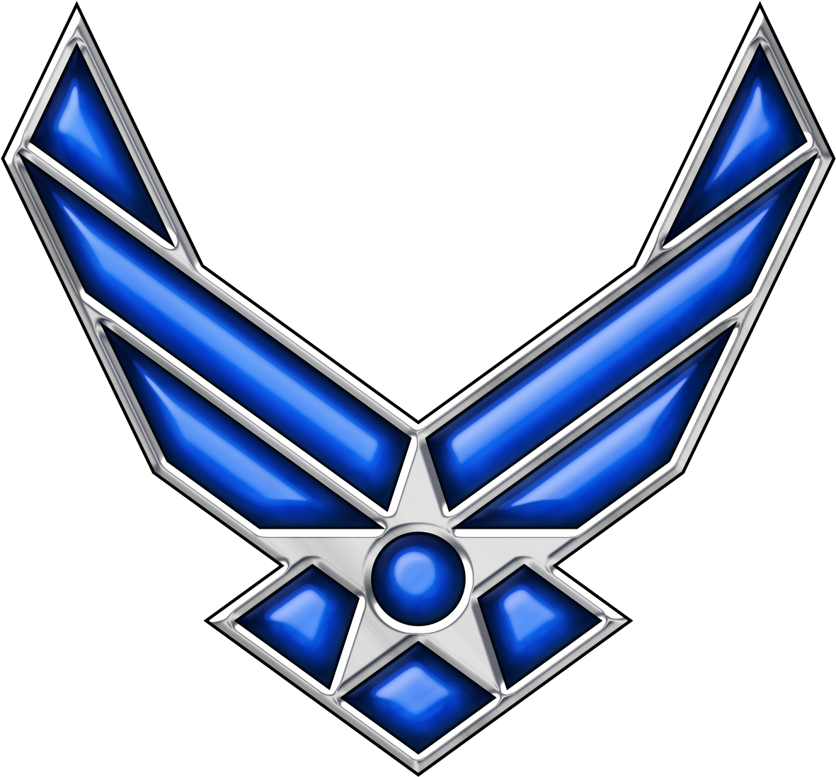 High Resolution Air - Air Force Logo Transparent Clipart (1243x1155), Png Download