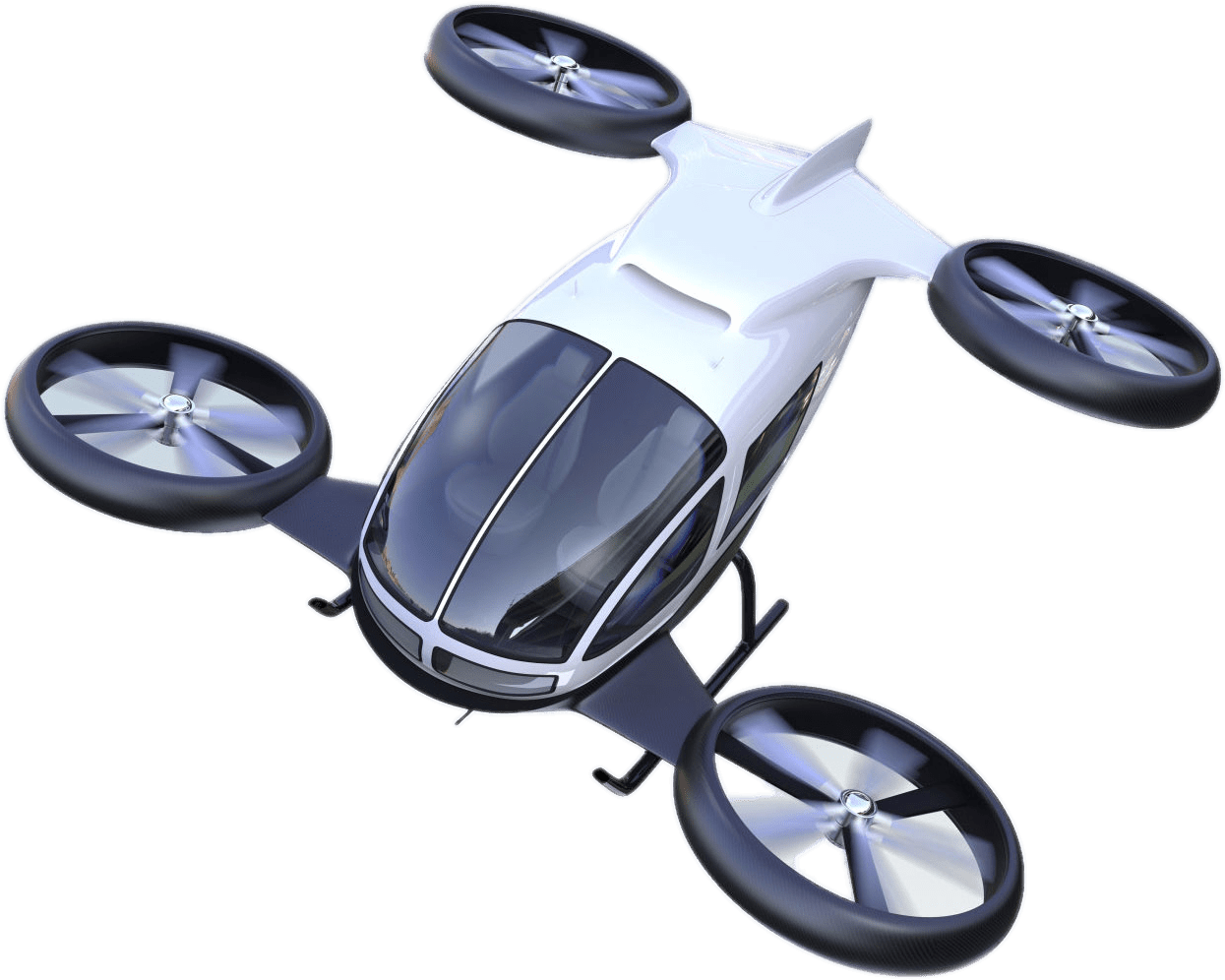 Download - Ces 2019 Flying Car Clipart (1600x1092), Png Download