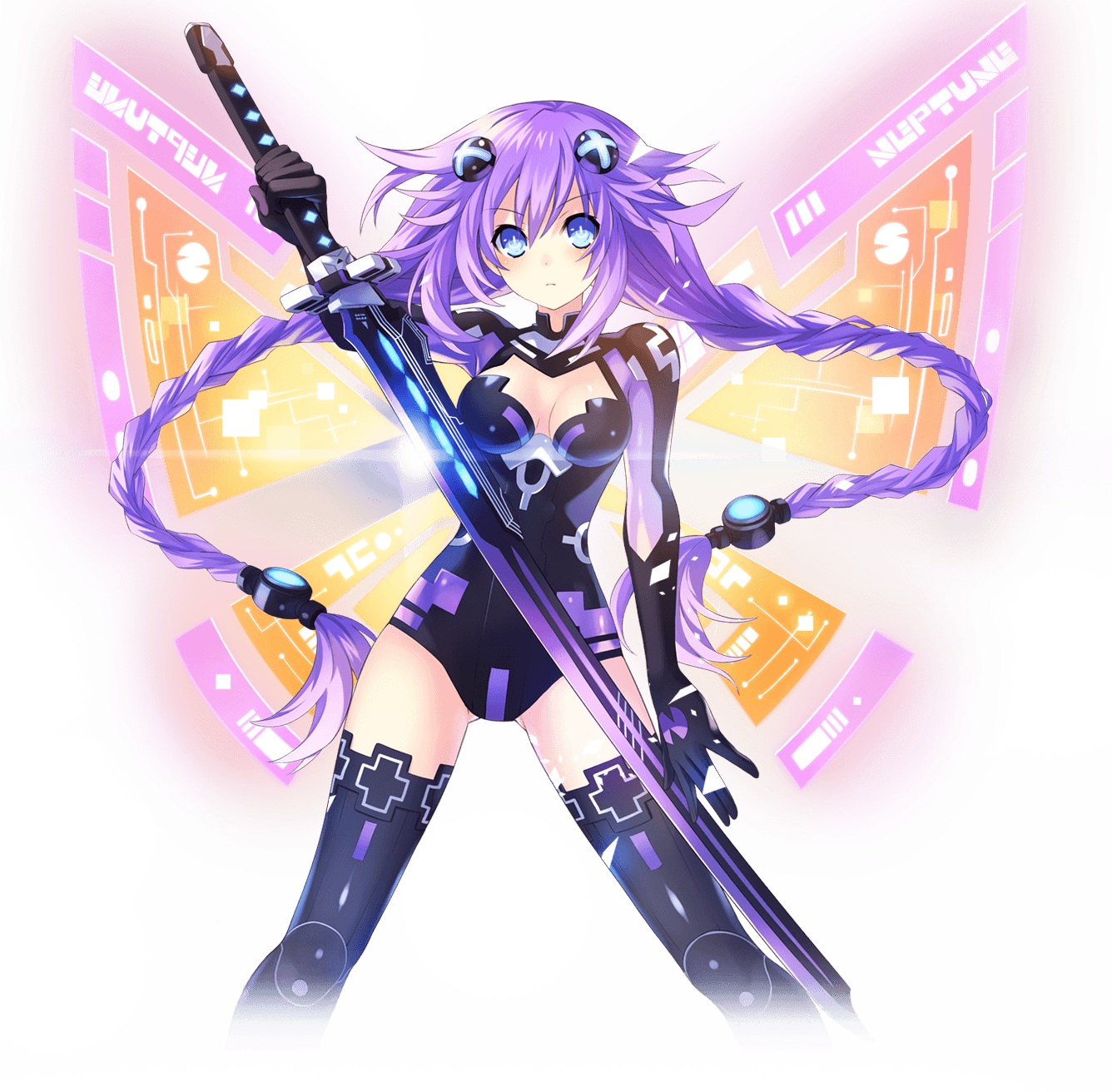Download Png - Hyperdimension Neptunia Action Unleashed Clipart (1336x1312), Png Download