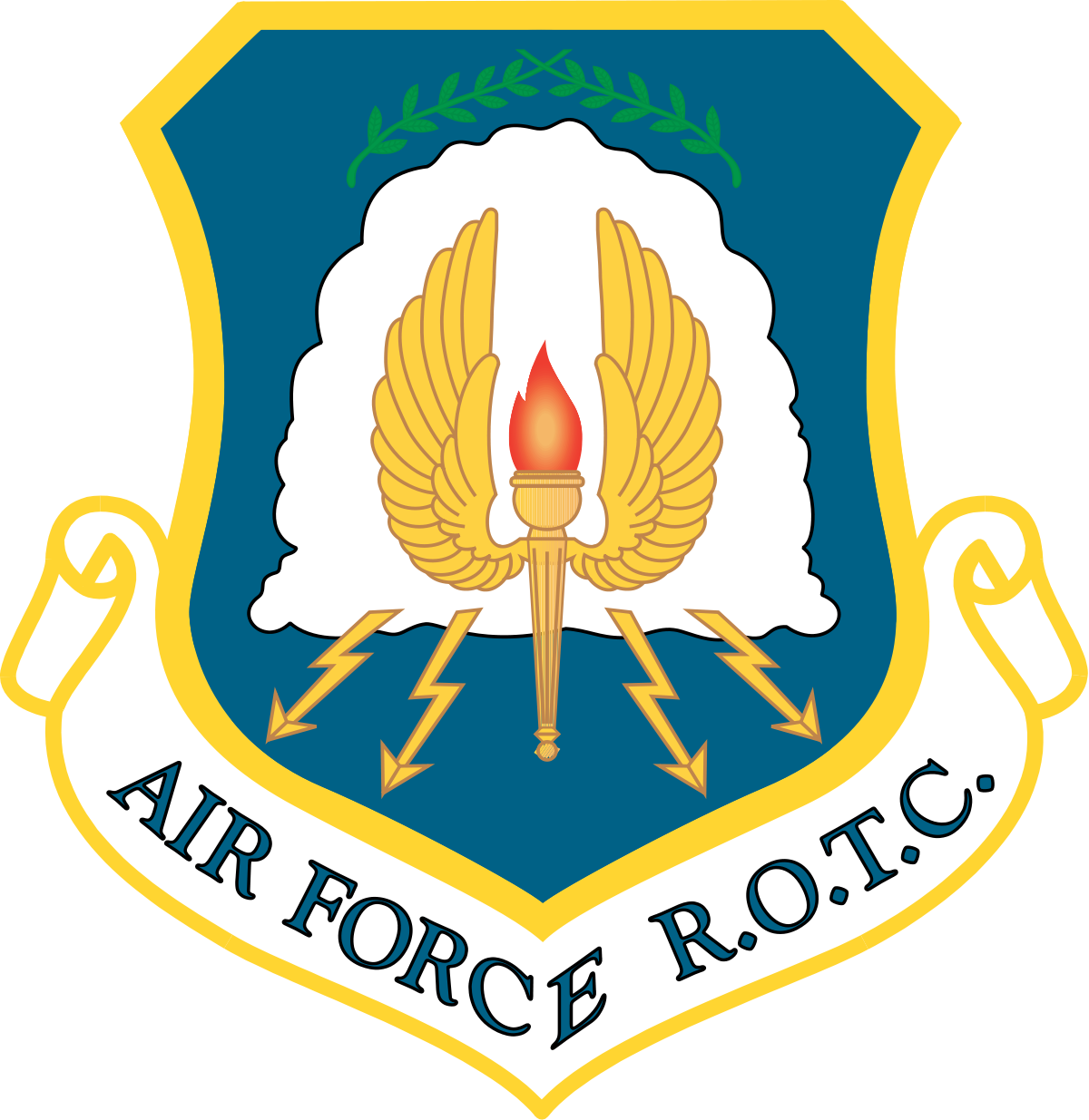 Air Force Reserve Officer Training Corps - Air Force Rotc Logo Clipart (1200x1235), Png Download