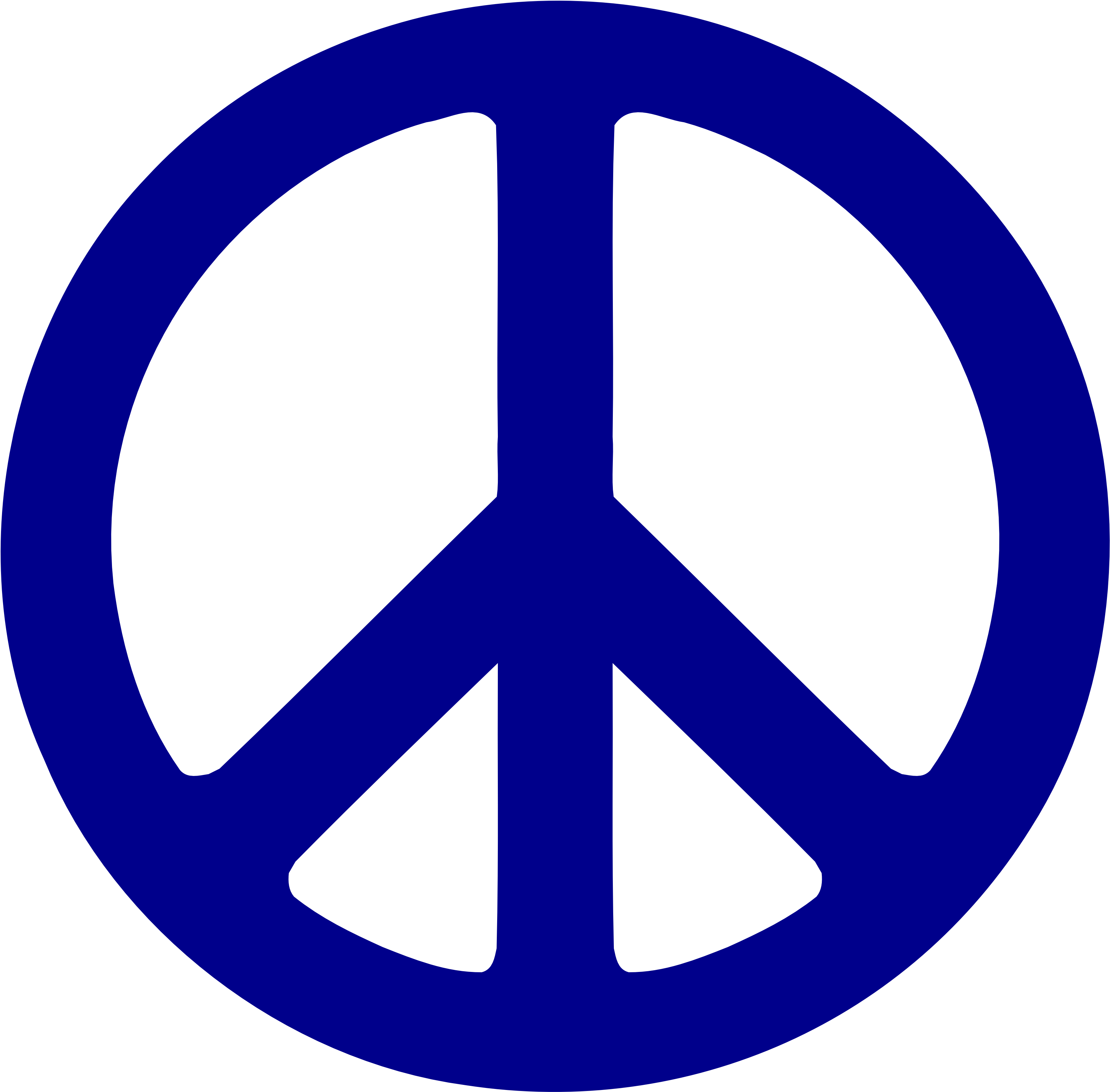 Purple Heart Clipart Free Download Clip Art On - Blue Peace Sign Png Transparent Png (3333x3333), Png Download