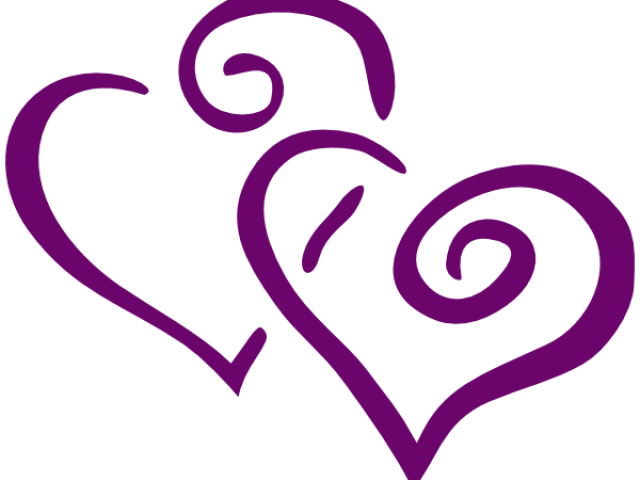 Dark Clipart Purple Heart - Hearts Clip Art - Png Download (640x480), Png Download