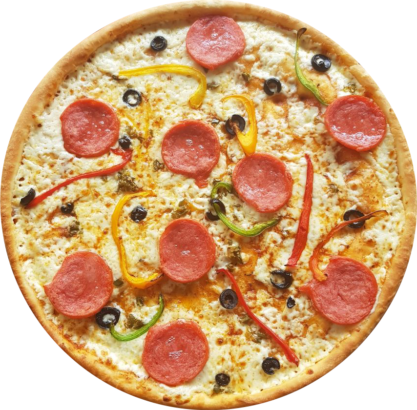 Peperoni Home - California-style Pizza Clipart (854x840), Png Download