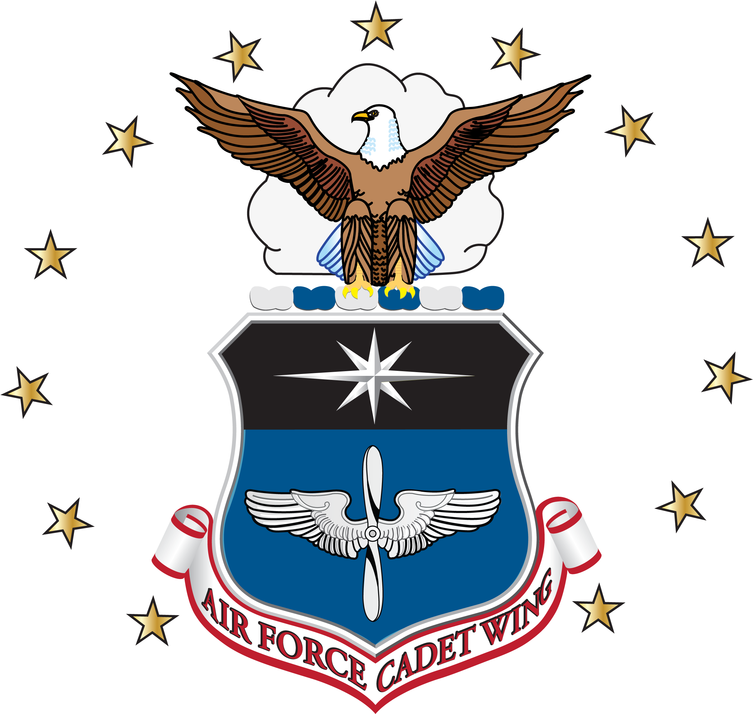 2426 X 2297 6 - United States Air Force Academy Emblem Clipart (2426x2297), Png Download