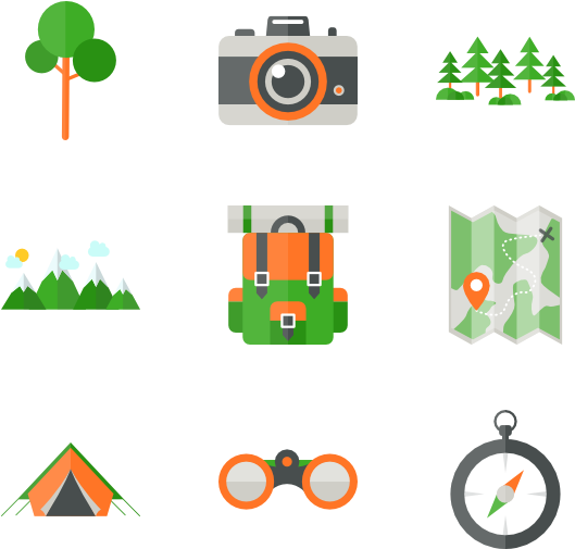 Camp Collection - Camp Icons Clipart (600x564), Png Download