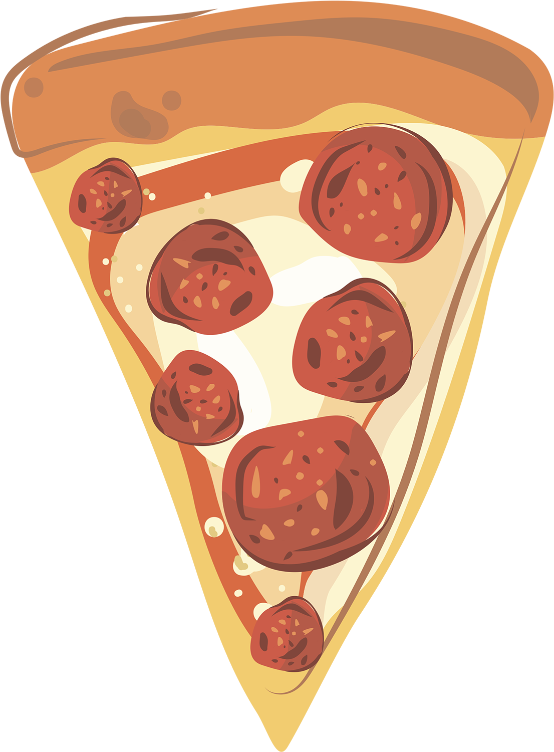 Pizza Makes Life Better - Illustration Clipart (1115x1500), Png Download