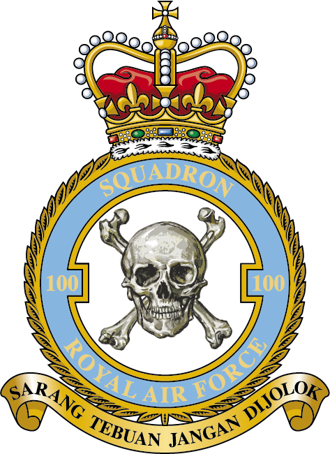 100 Squadron - No 100 Squadron Raf Clipart (473x650), Png Download