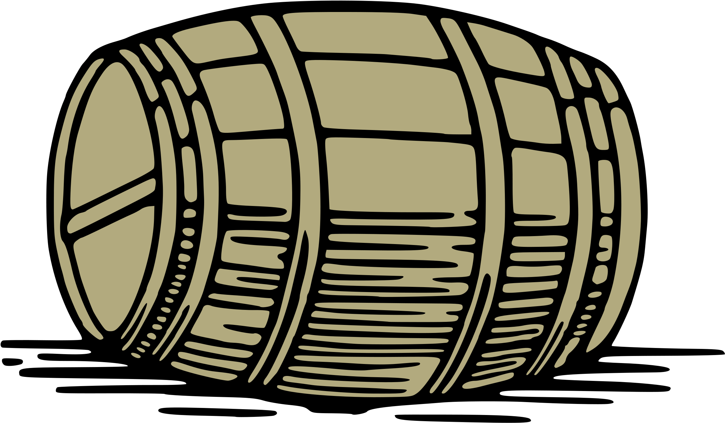 Barrel Clipart Keg - Wine Barrel Clip Art - Png Download (2355x1376), Png Download