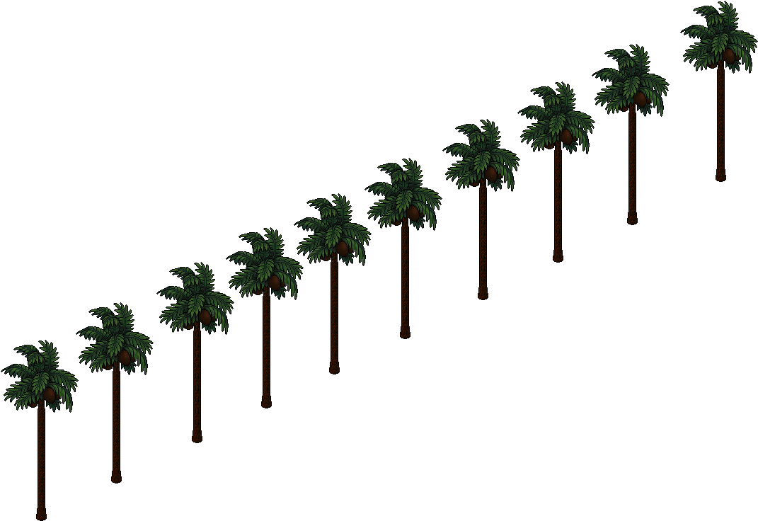 Palm Tree Clipart (1344x1105), Png Download