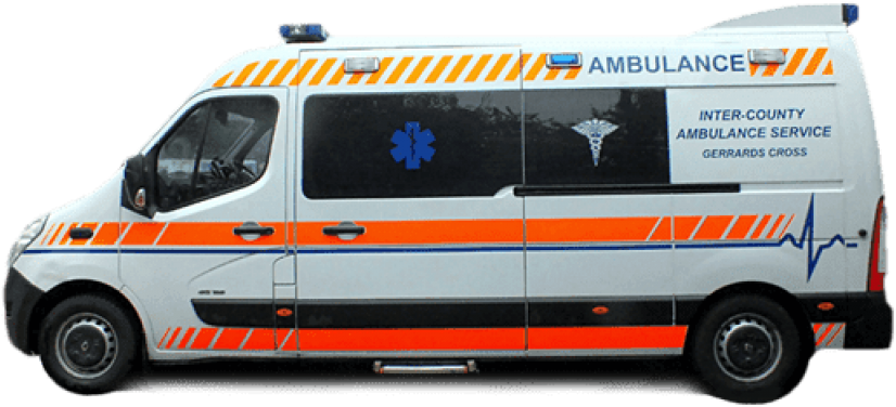 Download Inter County Ambulance Png Images Background - Uk Private Ambulance Service Car Clipart (850x401), Png Download