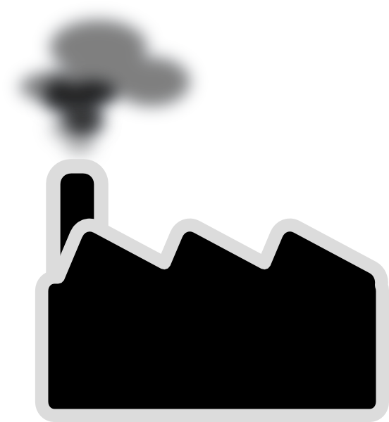 Factory Clipart Coal Factory - Power Plant Clip Art - Png Download (552x600), Png Download