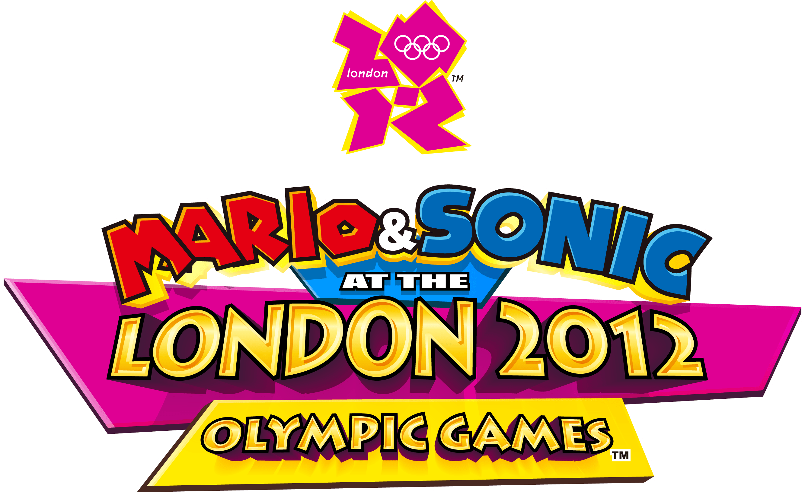 Mario Sonic At The London 2012 Olympic Games Hq Logo - Mario And Sonic At The London 2012 Olympic Games Logo Clipart (2667x1651), Png Download