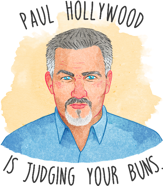 Gbbo Paul Hollywood - Poster Clipart (800x800), Png Download